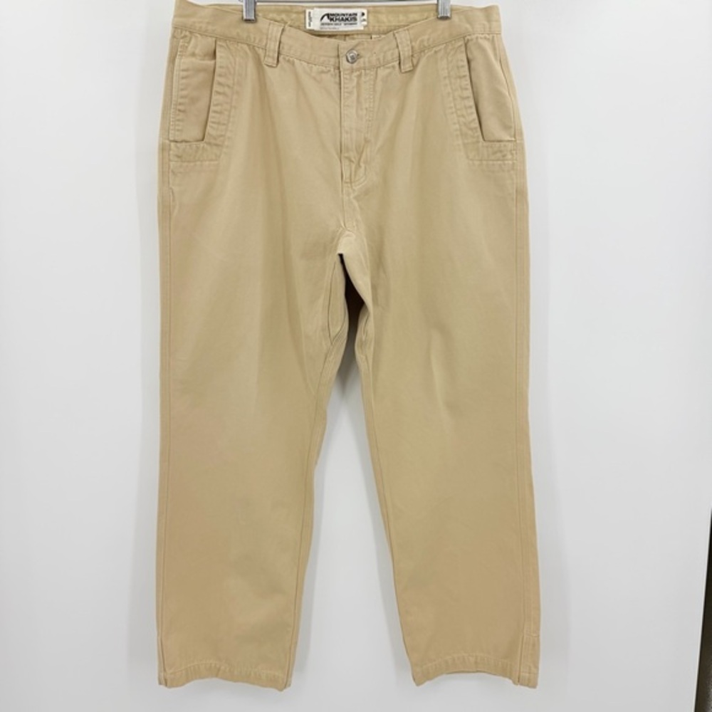 Mountain Khakis Mens Mountain Pants Chino Hiking Outdoors Hidden Pocket 38x30